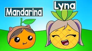 ROBLOX PERO SOMOS FRUTAS CON MANDARINA!!