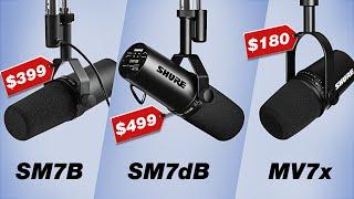 Best Microphone for Podcasting & Live Streaming (Shure SM7B vs SM7dB vs MV7x Review)