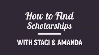 How to find scholarships