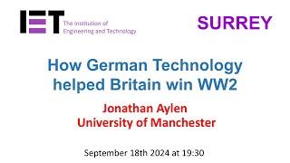 How German Technology helped Britain win WW2