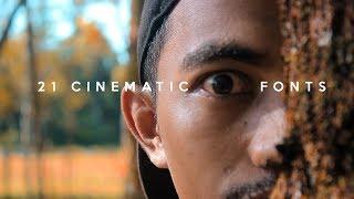 BEST 21 CINEMATIC FONTS | HURUF UNTUK VIDEO CINEMATIC