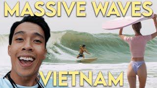 Can you surf in asia? | MASSIVE TYPHOON WAVES IN VIETNAM | VLOG