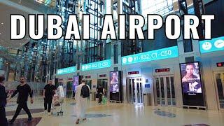 Walking Tour Dubai Airport Terminal 3 Departure 4K