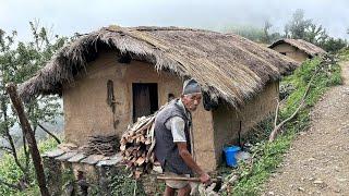 The Most beautiful Himalayan Village Life Of Nepal |Very Peaceful And Relaxing | Rainy Session Life.