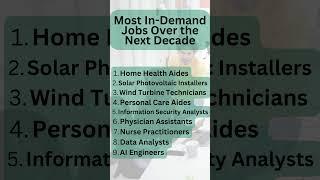 Most In-Demand Jobs in the Next Decade #career #business #income #work #jobs #technology #health