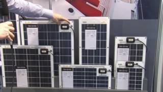 Ultra slim, lightweight & walkable marine solar panels series-20, presentation at BOOT 2016 SunWare