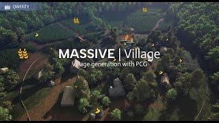 Massive Village PCG generator for Unreal