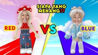 ALUNA DAN AMANDA BALAPAN LARI SESUAI WARNA KESUKAAN MERAH DAN BIRU!!