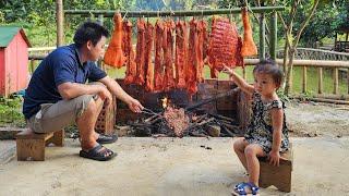 Go To The Market To Buy Pork, Smoked Pork Making  Bring It To The Market Sell the market sell