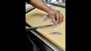 How to cut Seabass for Sushi and Sashimi (Part- 2)