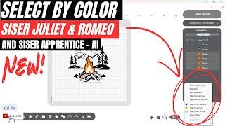 Siser Apprentice AI & Select by Color Tool in Leonardo Design Studio