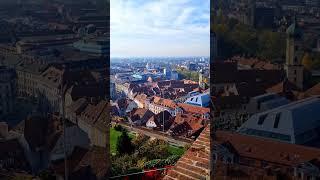 Шлосберг, Грац, Австрия. Вид сверху Am Schlossberg, 8010 Graz