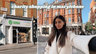 Charity shopping in the MOST EXPENSIVE area of London | Marylebone come shop with me 🫶 vlogmas