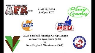 2024 Baseball America Co-Op League:Game 7-Vancouver  (2-2) vs New England (5-1)