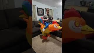 Inflatable Costume Adult Ride On Chicken Costume Review, Awesome costume!