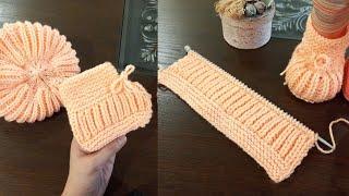 Very Easy Knitting Baby Booties , Shoes , Boots, Socks ,Slippers With Written Instructions