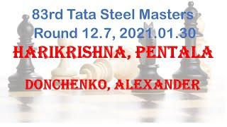 Harikrishna, Pentala - Donchenko, Alexander, 83rd Tata Steel Masters, Round 12.7