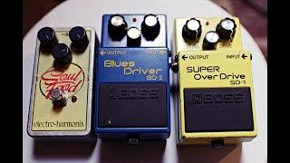 Soul Food vs Blues Driver vs SD-1 Super Overdrive (Overdrive Pedal Shootout)