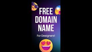 Free Premium Domains For Designers! #shorts