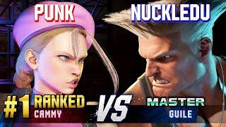 SF6 ▰ PUNK (#1 Ranked Cammy) vs NUCKLEDU (Guile) ▰ High Level Gameplay