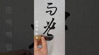 隸欲精而密(예욕정이밀) 서보ᆢ 隸는 정교하고 치밀하고자 해야하며 ㅡ