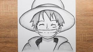 Adım Adım Kolay Anime Çizimi Monkey D  Luffy Nasıl Çizilir