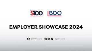 Singapore's 100 Employer Showcase 2024 featuring BDO