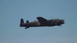 BBMF Lancaster Bomber  display Duxford Air Show 14sep 2024 206pm