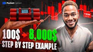 QUICKLY EARNED 100$  8,000$ | 100% BEST POCKET OPTION Strategy | BINARY OPTIONS TRADING STRATEGY