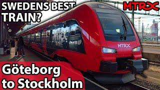 Sweden's BEST Intercity train? EXCELLENT journey with MTRX from Göteborg to Stockholm