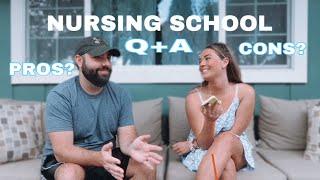 HONEST NURSING SCHOOL Q&A WITH MY BROTHER | being a male nursing student? pros and cons?