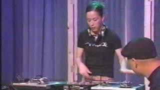 DJ Tina T. on HipHop 101 TV, Seattle, 2003