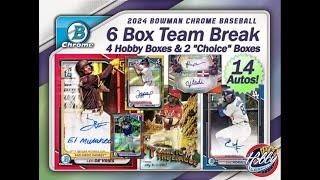 2024 Bowman Chrome 6 Box Team Break #7 eBay 09/21/24