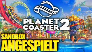 Ich habe eine Stunde Planet Coaster 2 gespielt