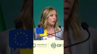 Giorgia Meloni: #COP28 is a Turning Point #Italy #eudebates #climate #climatechange #shorts #Meloni