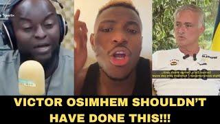 Finidi George And Jose Mourinho Finally Speaks Exposed Victor Osimhen Shouting!!!