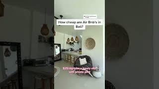 Airbnb's in Bali.  #shorts