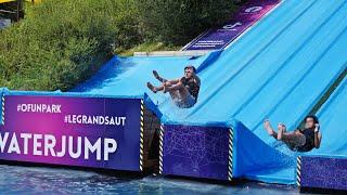 Water Jump - Terrifying RAMP Water Slides at O'Fun Park Vendée