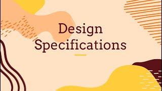 Design Specification