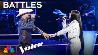 Hailey Wright & Jaelen Johnston's Unforgettable Performance of "Neon Noon" | The Voice Battles | NBC