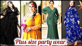 Beautiful Plus Size Desi Party Wear dresses | How plus size Bhabhi & Nand can look pretty in parties