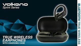 True Wireless Earphones with Charging Case | Sprint Series | Volkano