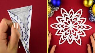 5 Ways to Cut Snowflakes from A4 Paper in 5 Minutes Easy and Simple