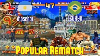 FT10 @kof97: dioschoi (AR) vs LEOKYO (BR) [King of Fighters 97 Fightcade] Oct 21