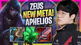 ZEUS TRIES NEW META APHELIOS TOP! - T1 Zeus Plays Aphelios ADC vs Teemo! | Bootcamp 2024