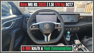 MG HS 2025 (1.5l 170 DCT7) Acceleration & Fuel Consumption Test