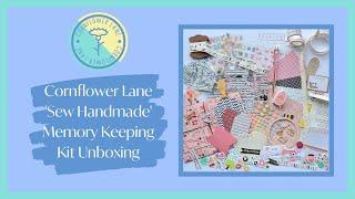 Sewing Themed Memory Keeping Kit Unboxing | 'Sew Handmade' Large Kit | Cornflower Lane | ad