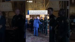 Trump meets officers who arrested assassination suspect