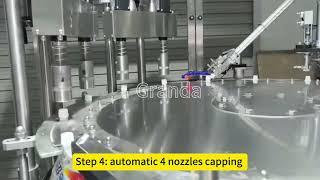 Liquid soap doypack filling capping machine suction bag filling machine Automatic