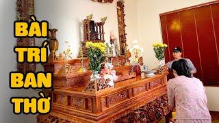 Bài trí Bàn thờ gia tiên tam cấp chuẩn phong thủy | Nội thất Phòng thờ đẹp